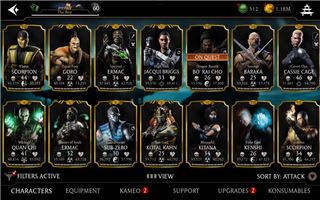 Accounts Mortal Kombat X Mobile